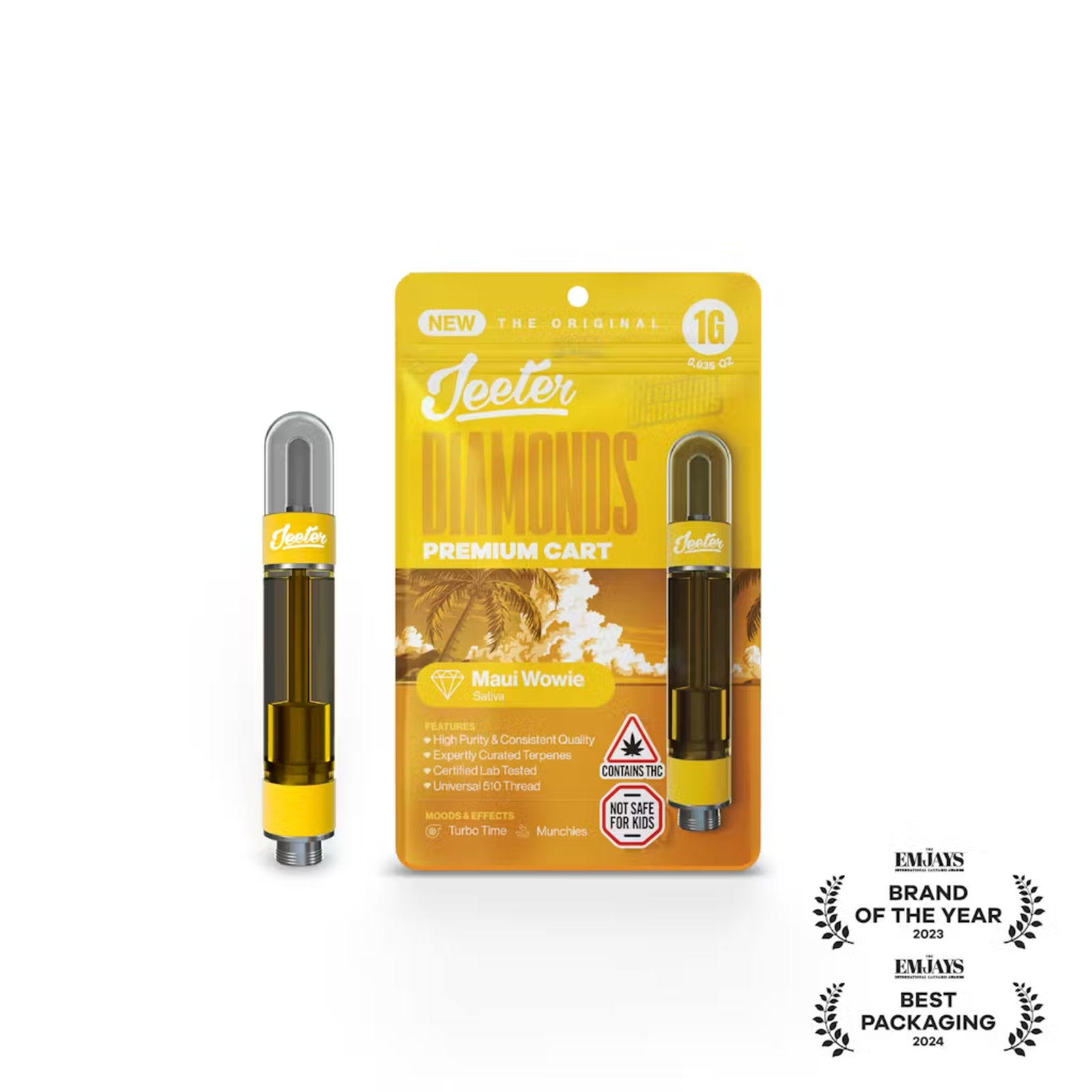 Photograph of product: 1000mg Vape Cart | Maui Wowie | Jeeter