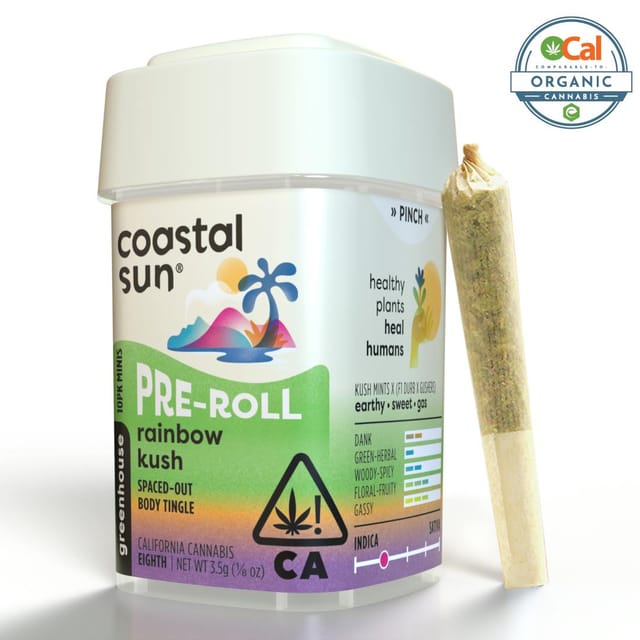 Photograph of product: Rainbow Kush | 3.5g | .35g x 10 Preroll Pack - 