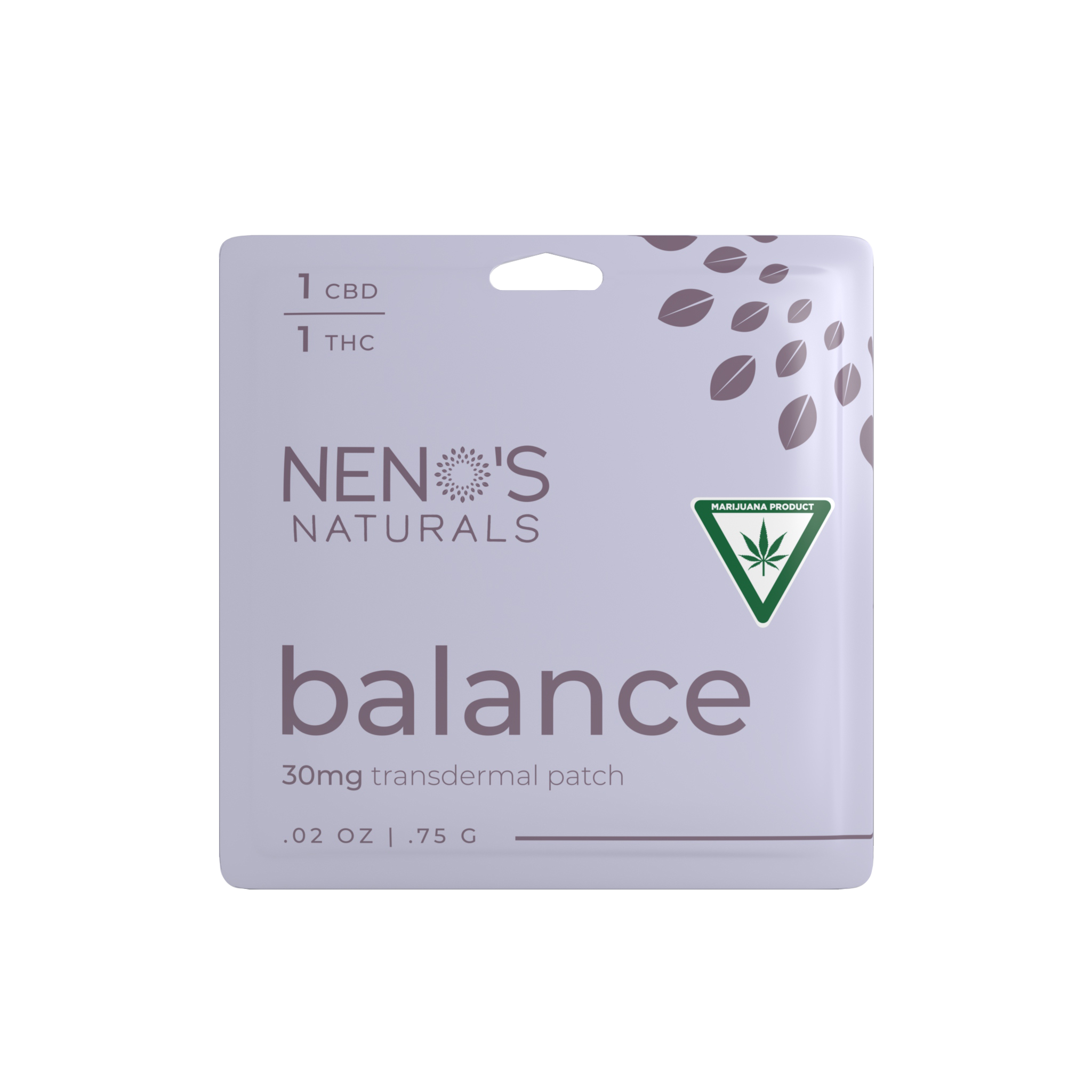 Photograph of Product: 1:1 Balance | 30MG Transdermal Patch