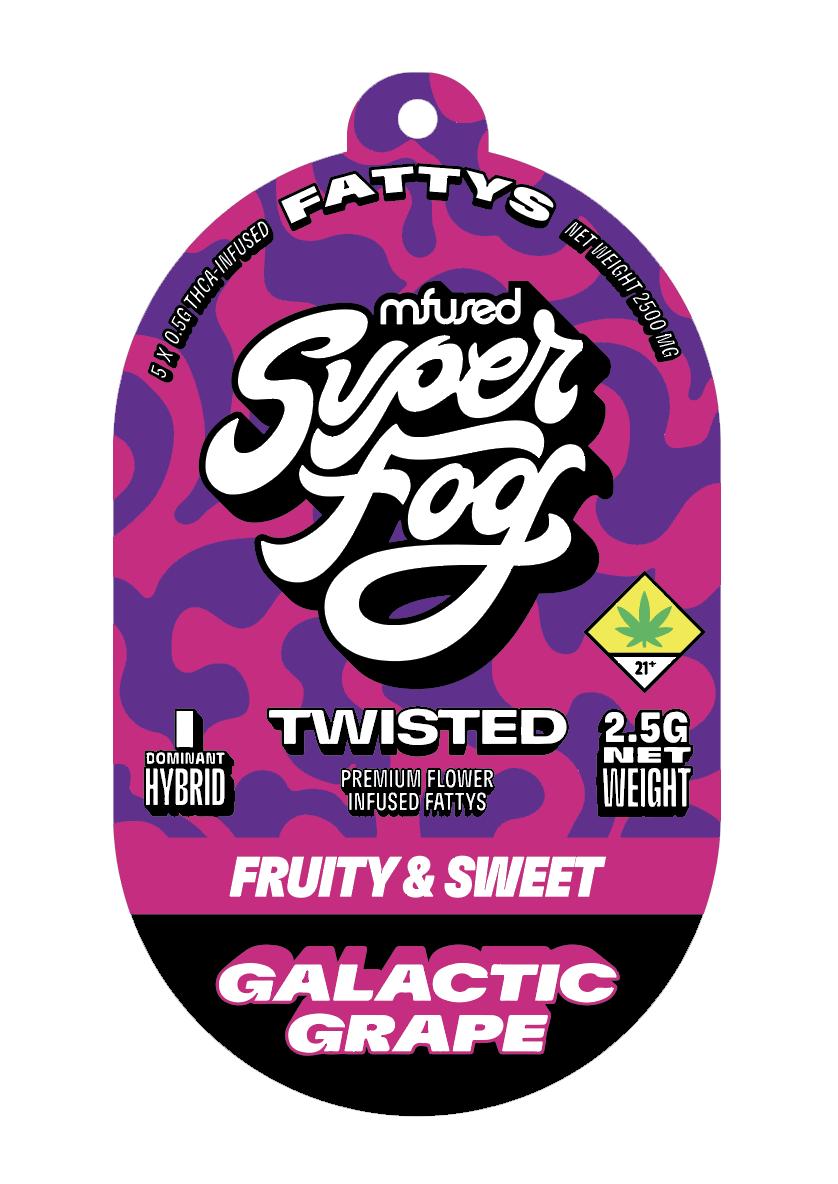 Photograph of product: TWISTED Infused Fattys 5pk - Galactic Grape