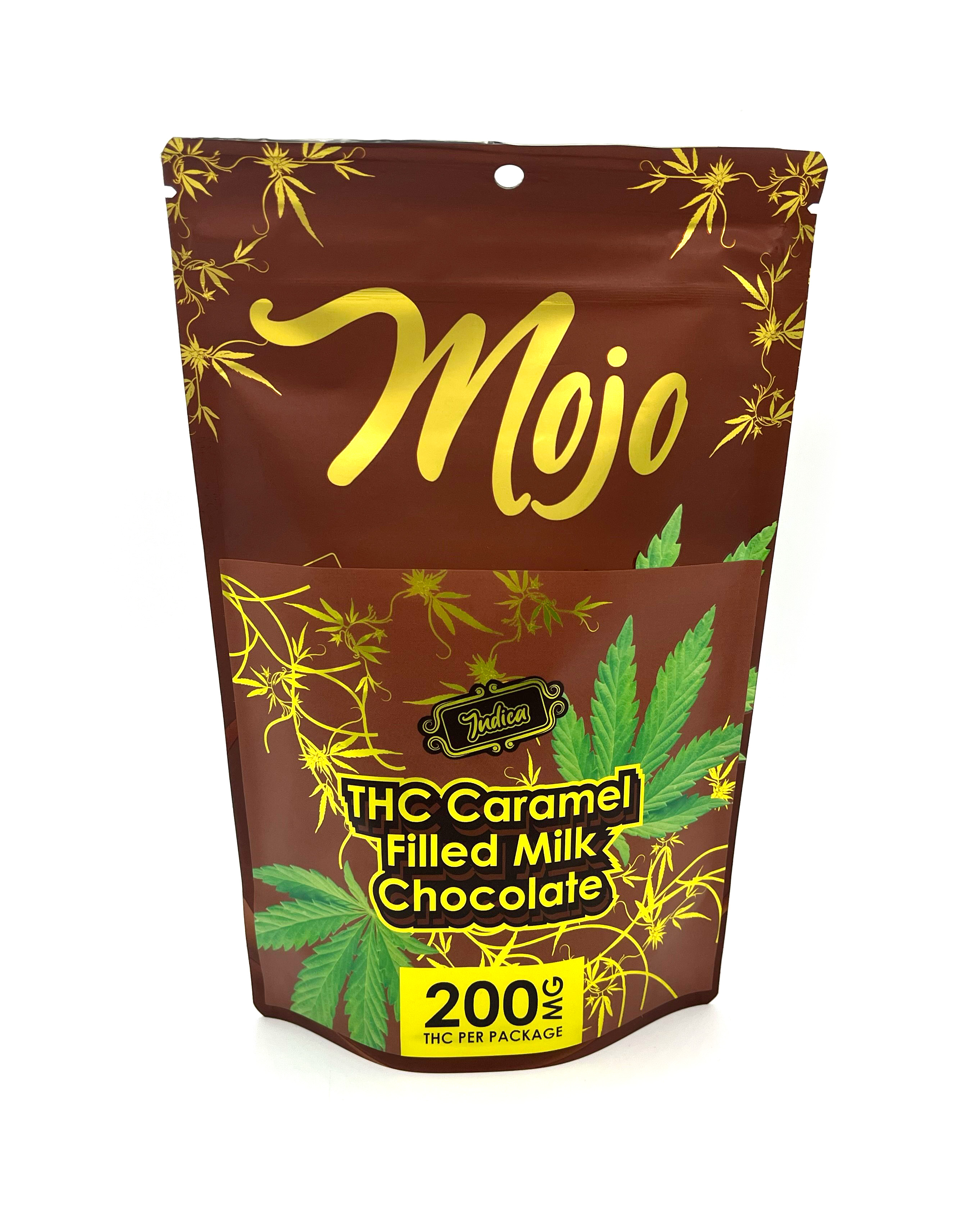 Photograph of product: Mojo Caramel Filled Milk Chocolate Bites 200mg Rec