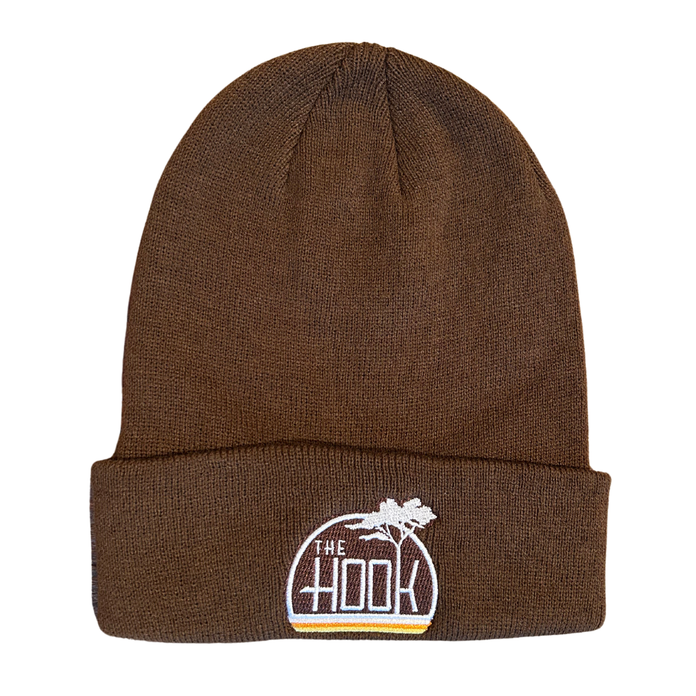 Photograph of product: Retro Stripe Cuffed Beanie - Brown