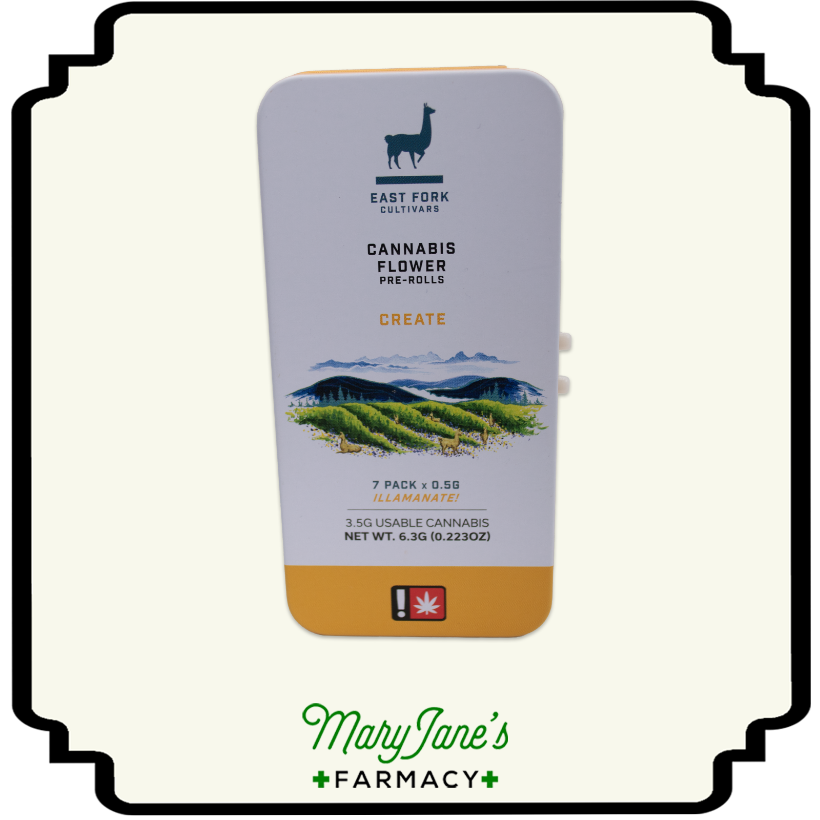 Photograph of product: Tangerang Create Pre-roll | .5g 7-Pack
