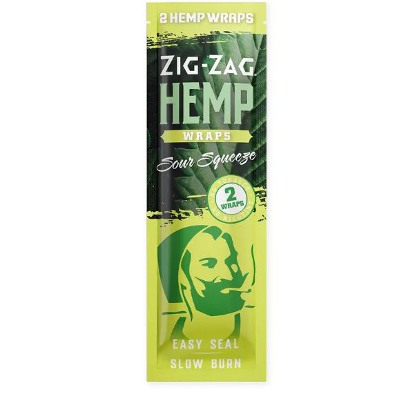 Photograph of product: Zig Zag Hemp Wraps | Sour Squeeze 2pk