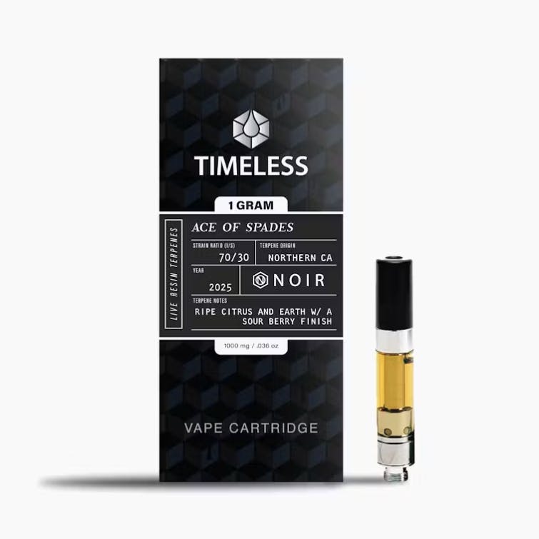 Photograph of product: ACE OF SPADES - NOIR - CARTRIDGE - 1G - Oui'd - TIMELESS