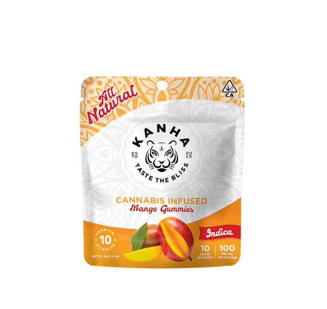 Photograph of product: Mango Gummy | 100MG | 10-pack