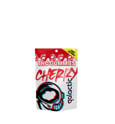 Photograph of Product: Galactic Cherry 100mg 20pk Fast Acting Gummies