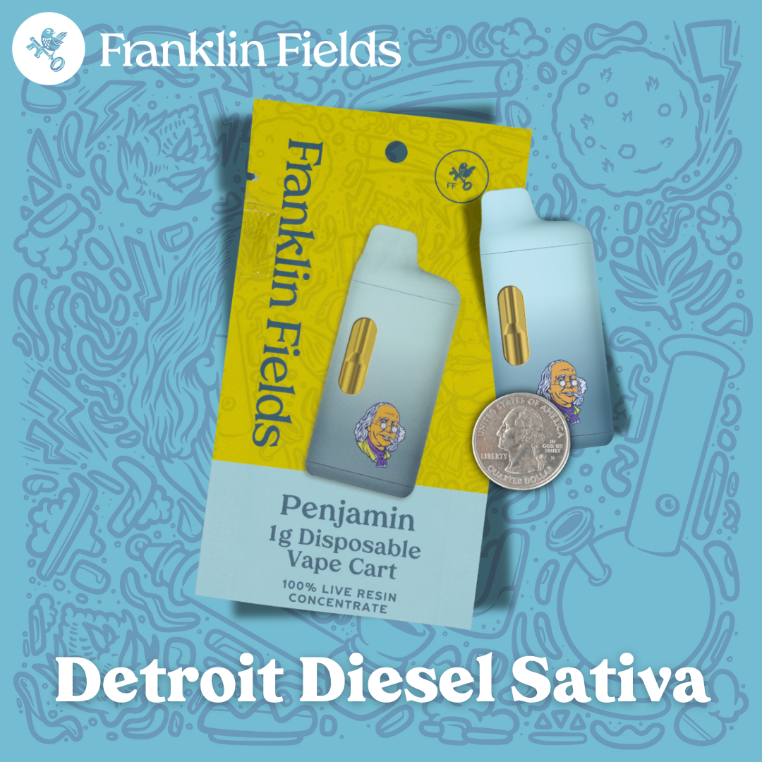 Photograph of product: Franklin Fields | Bubba Cake Live Resin Disposable Vape (Oui'd)