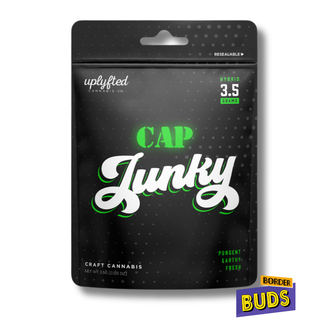 Photograph of product: Cap Junky | Uplyfted | 3.5g | Pre-Packed Flower