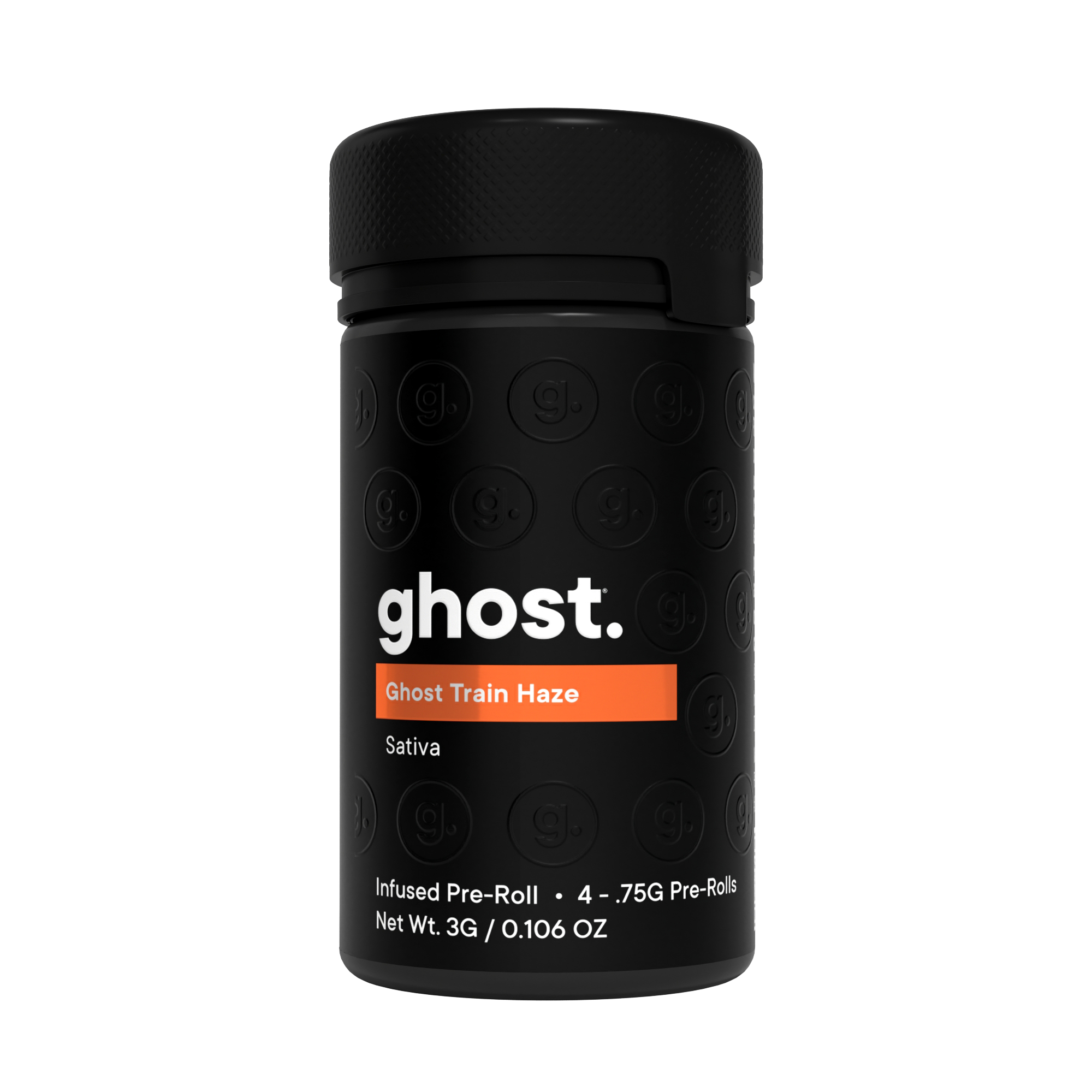 Photograph of Product: Ghost | Ghost Train Haze | Sativa | Infused Pre-Roll | 4 Pack