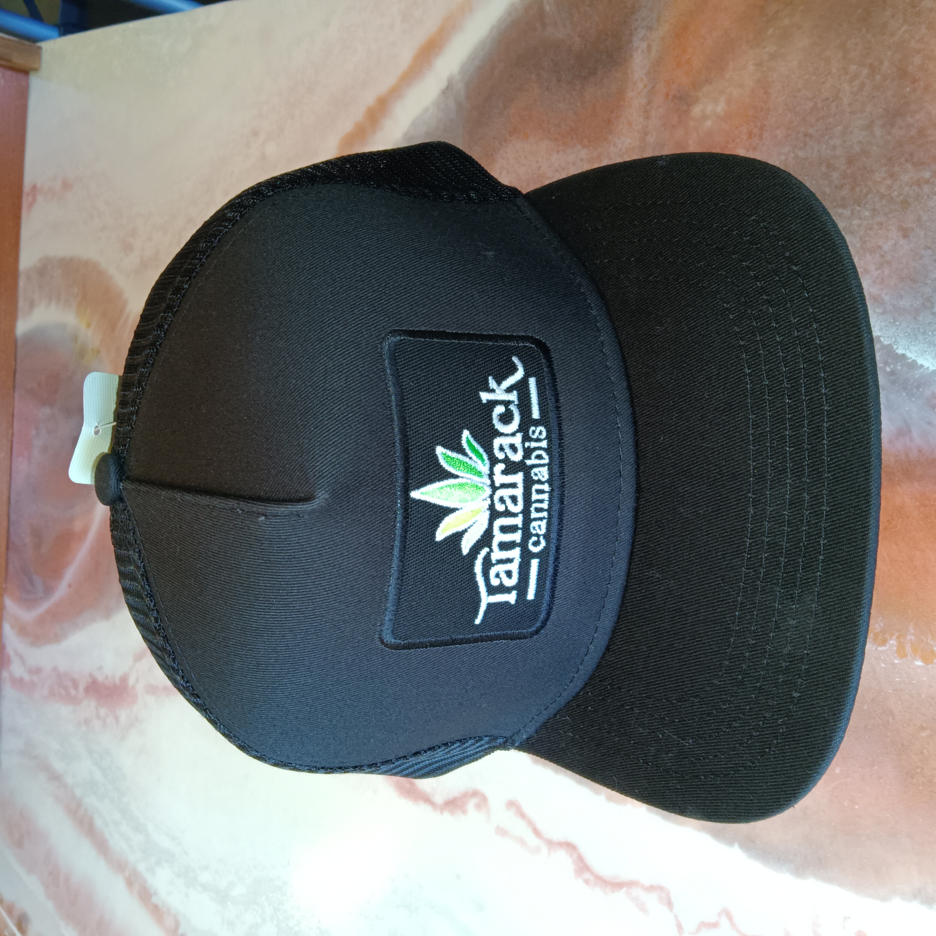 Photograph of product: Hat - Ball Cap - Black Cap w/Black Patch $25