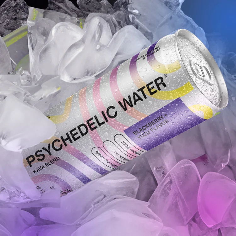 Photograph of product: Blackberry & Yuzu I Sparkling Kava Water