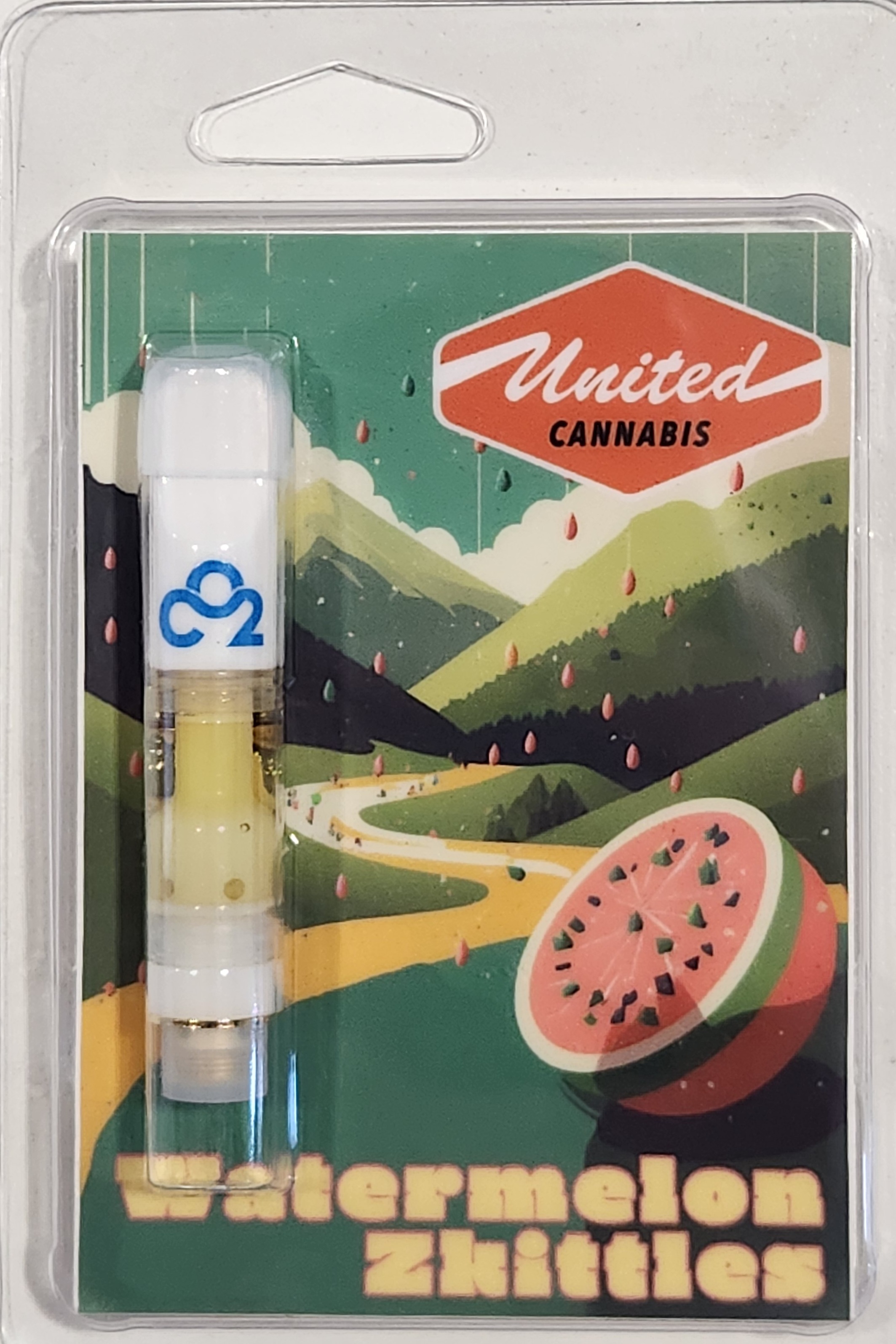 Photograph of Product: 1/2g CO2 Cart | Watermelon Zkittles