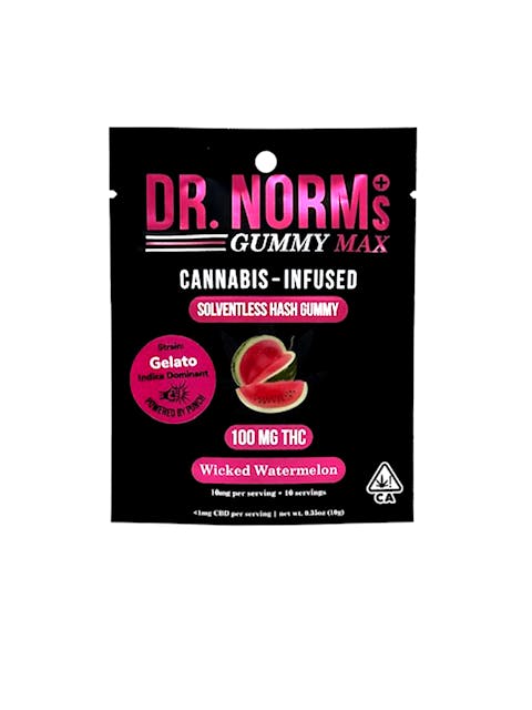 Photograph of product: MAX au chocolat Gummy  - 100mg - Wicked Watermelon - I