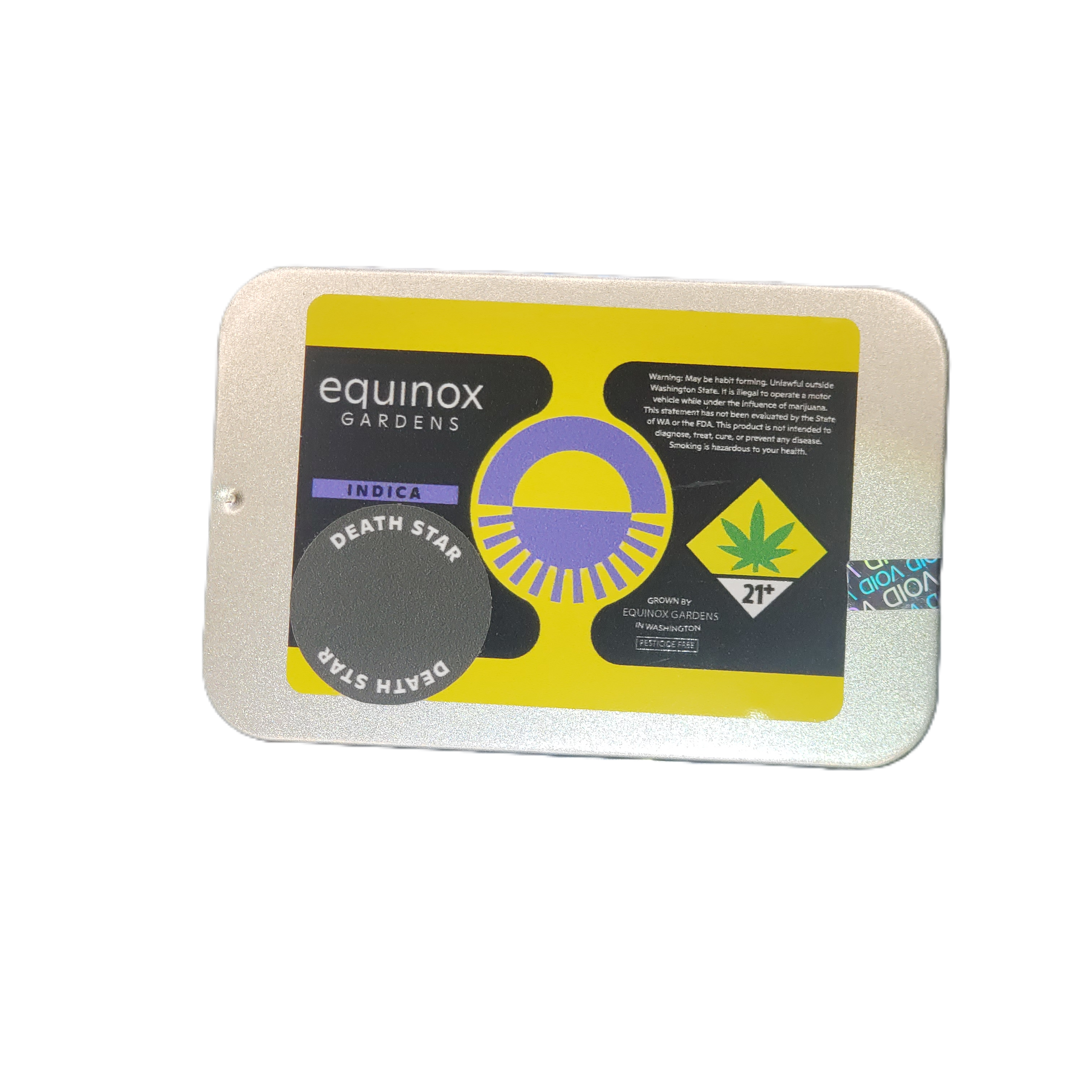 Photograph of product: Equinox PR Tin Death Star 14pk x .5g