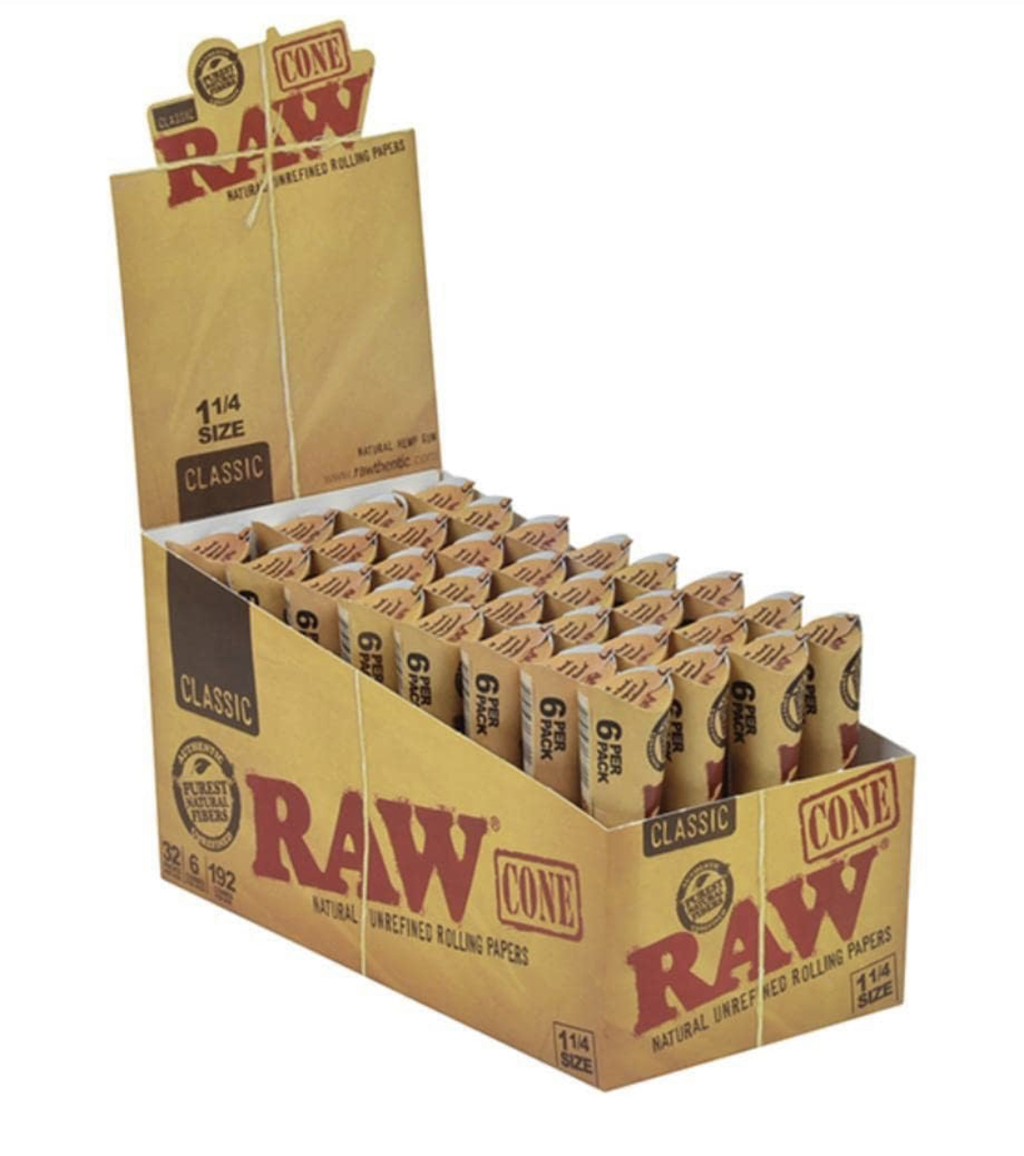 Photograph of product: Raw Classic 1 1/4 Cones 6 pk