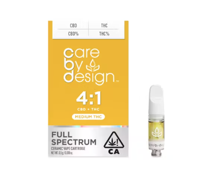 Photograph of product: 4:1 Full Spectrum CBD CARTRIDGE 1g - Care By Design