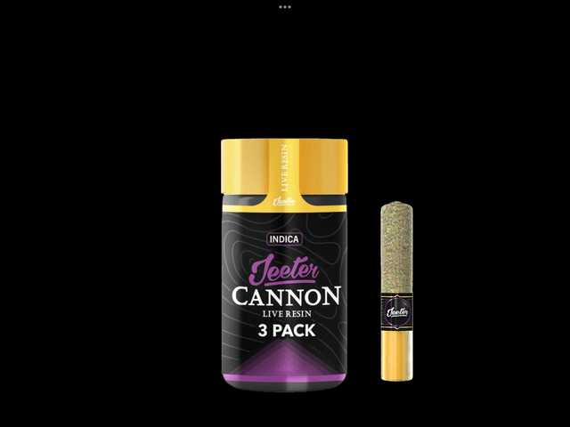 Photograph of product: #1 Stunna Live Resin Infused Cannon 3pk (1.5g) - 