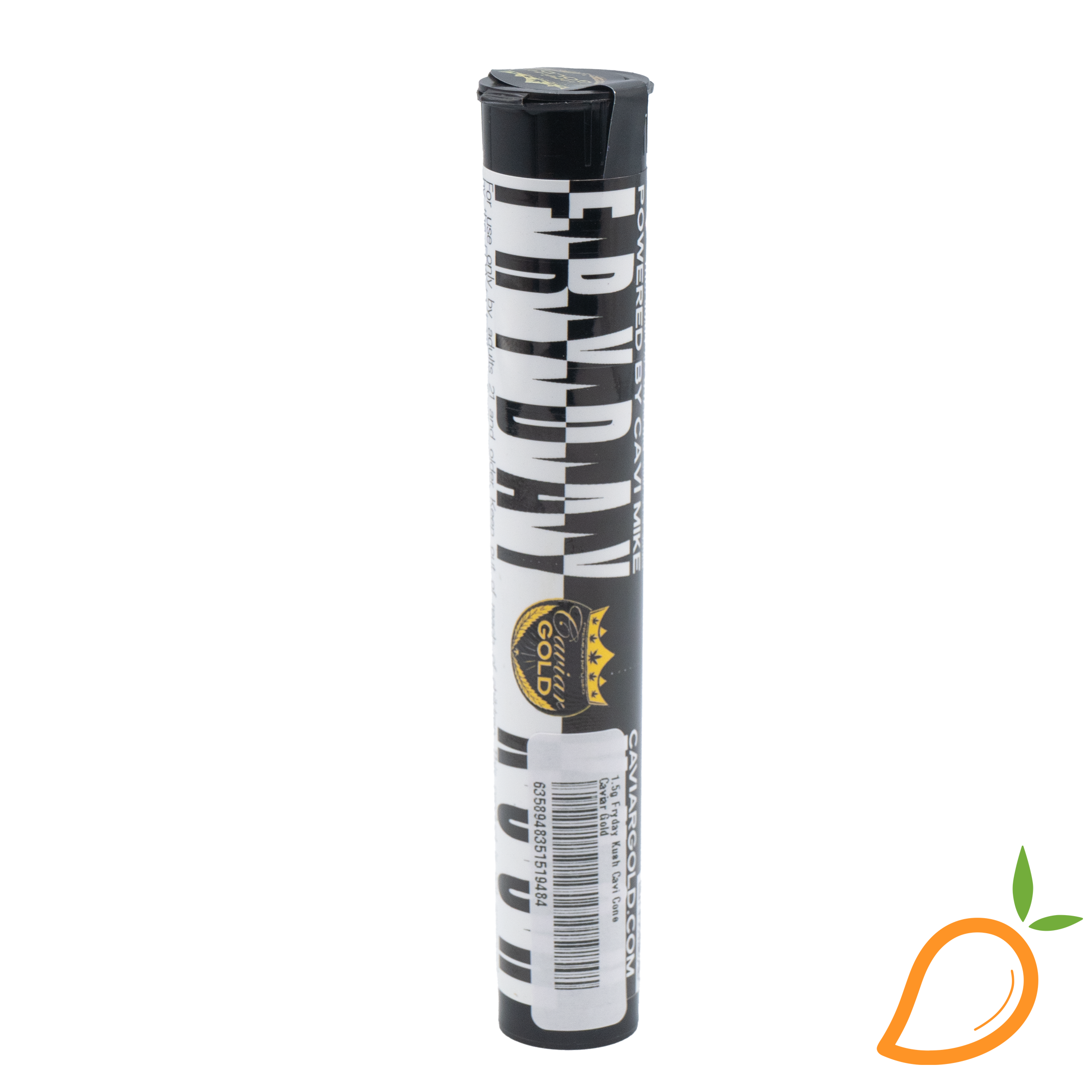 Photograph of product: 1.5g Fryday Kush Cavi Cone Caviar Gold