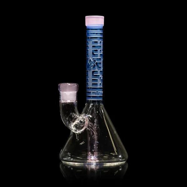 Photograph of product: Milkyway Bio-ID Beaker Glass Water Pipe - 7.5" | Light Blue