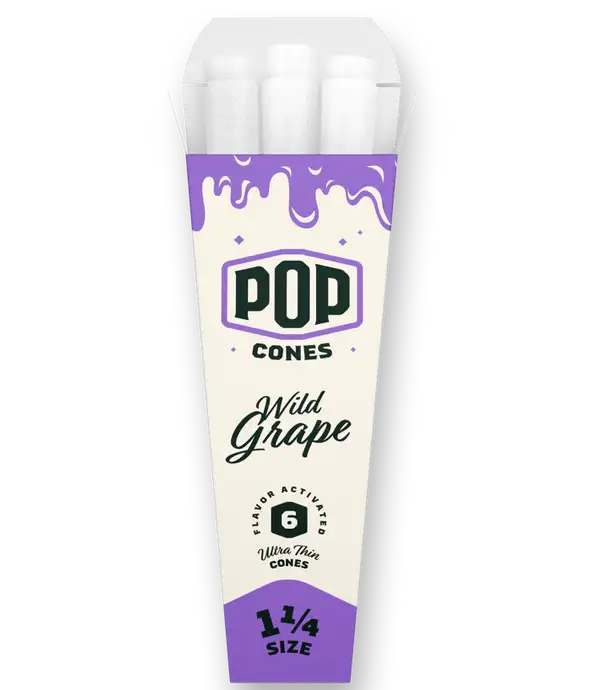 Photograph of product: Ultra Thin Wild Grape 1.25" Cones (6-Pack)