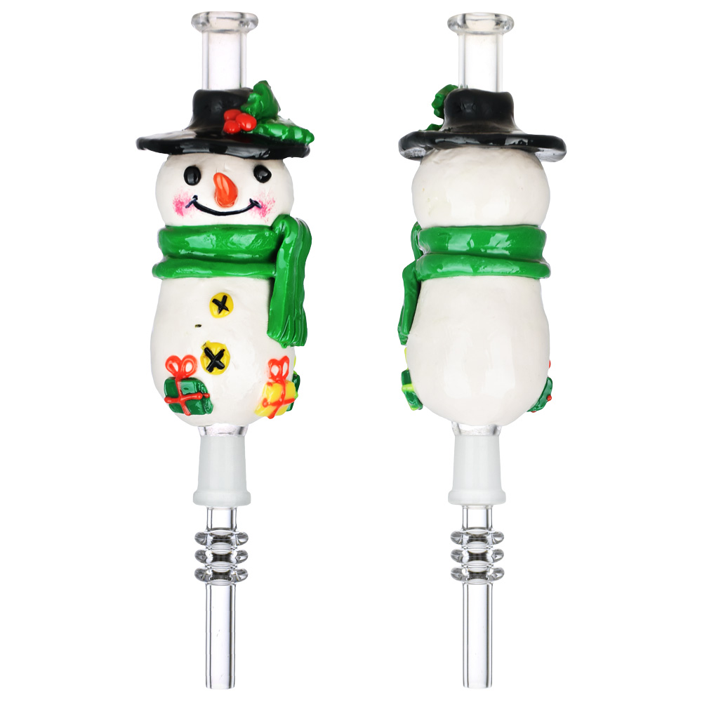 Photograph of product: Snowman Dab Straw | 7" | TAX INCLUDED