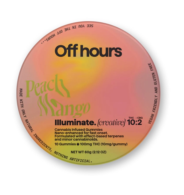 Photograph of product: Off Hours | Illuminate | Creative | Gummy Edibles | 100mg