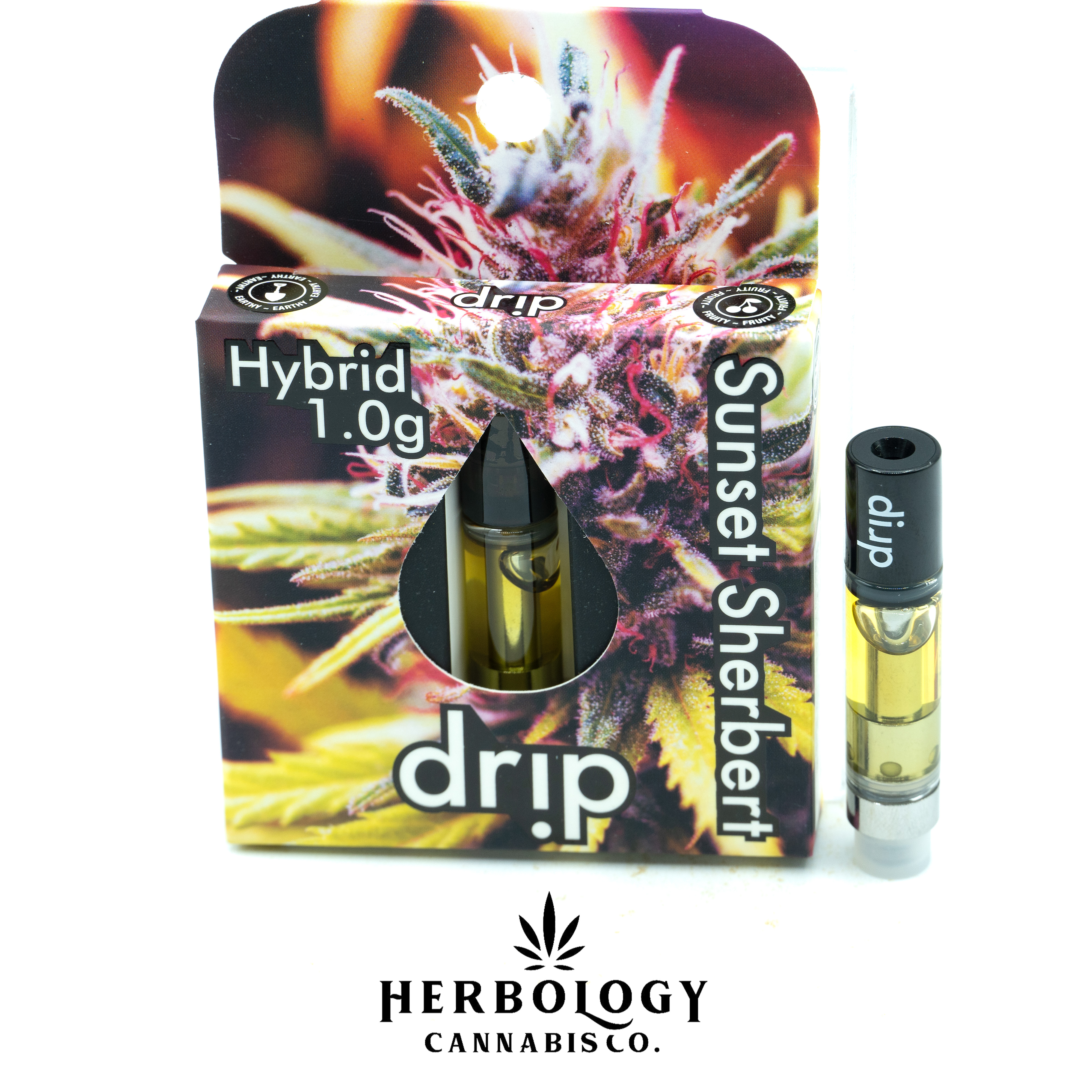 Photograph of product: Drip | Distillate 510 Cart | Sunset Sherbert | 1g