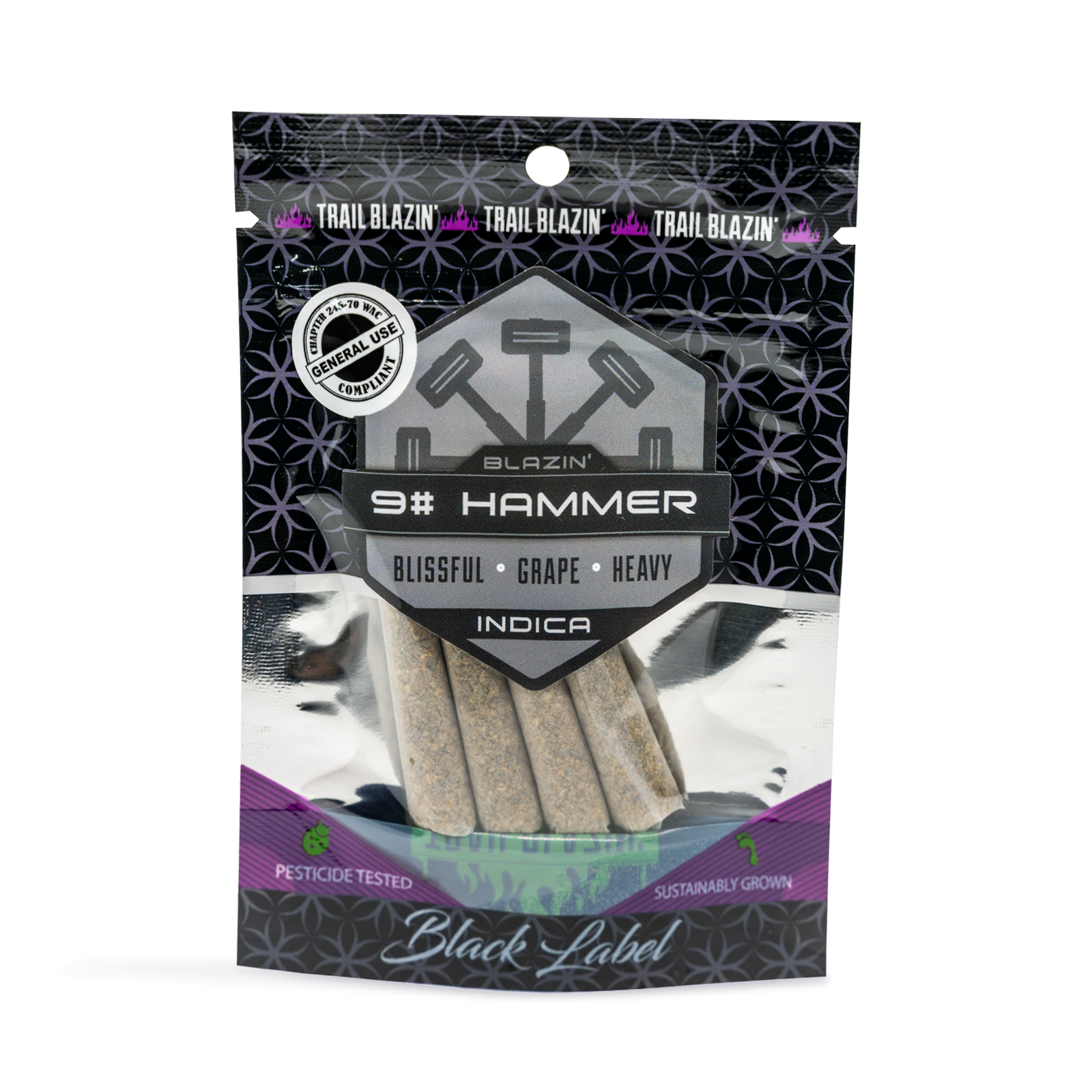 Photograph of Product: 9lb Hammer Pre-Rolls 4-Pack | 2.4g
