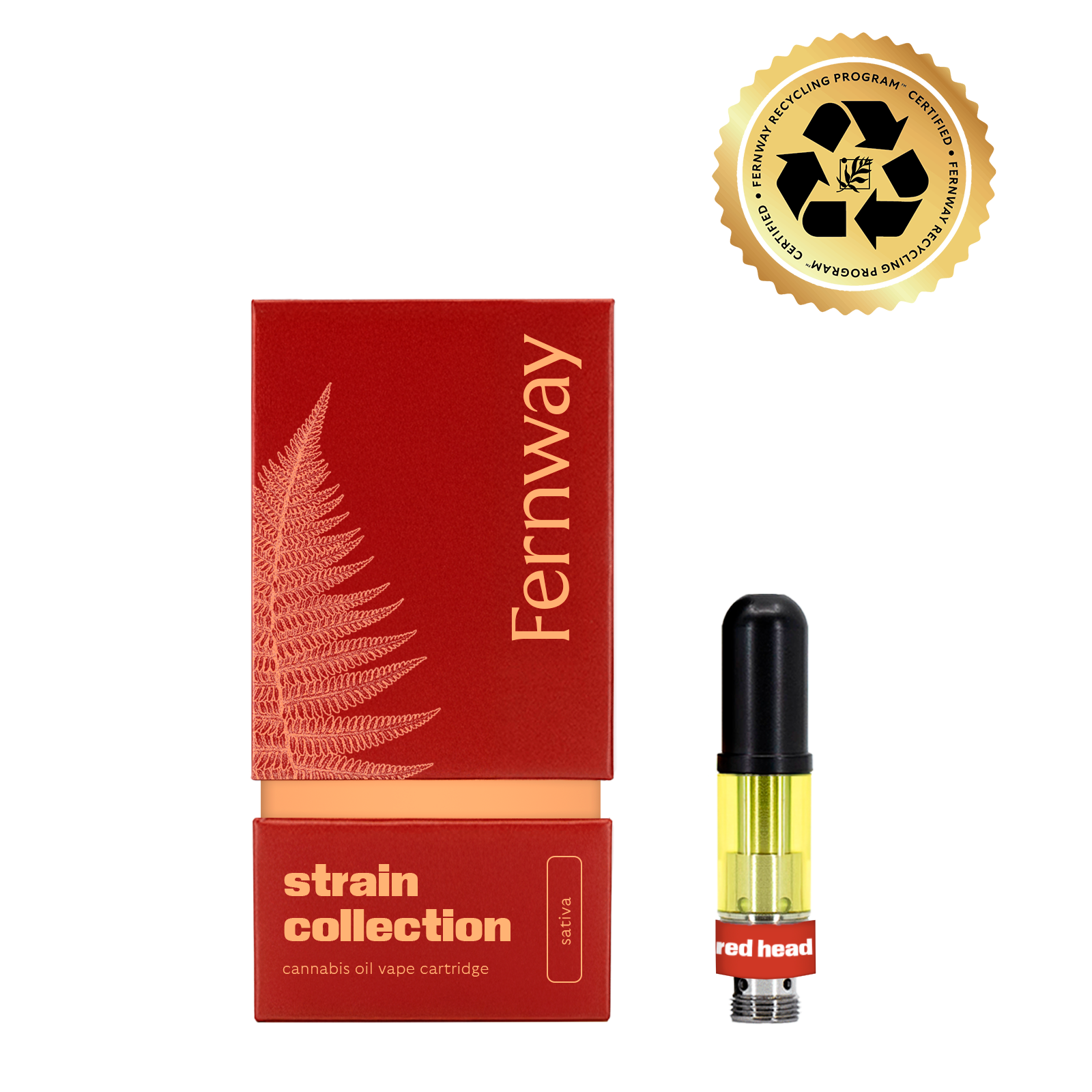 Photograph of product: Fernway Red Headed Stranger (S) CDT Cartridge 0.5g
