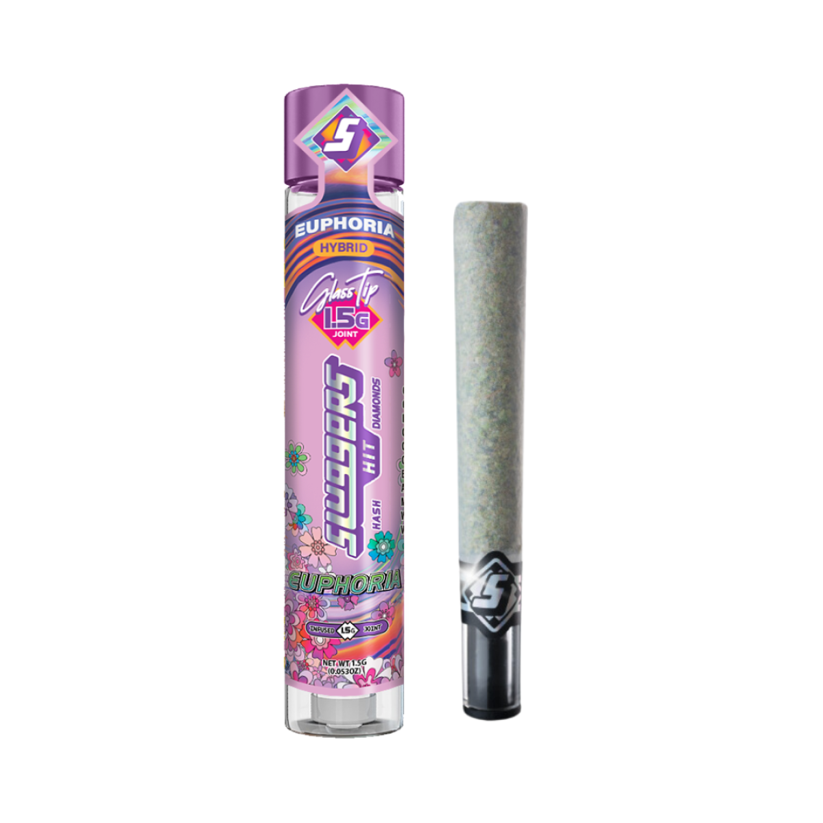 Photograph of product: Euphoria au chocolat & Diamond Infused Pre-Roll | Sluggers |