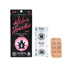 Photograph of product: Emerald Sky | Melon Thunder Single Gummy | 100mg