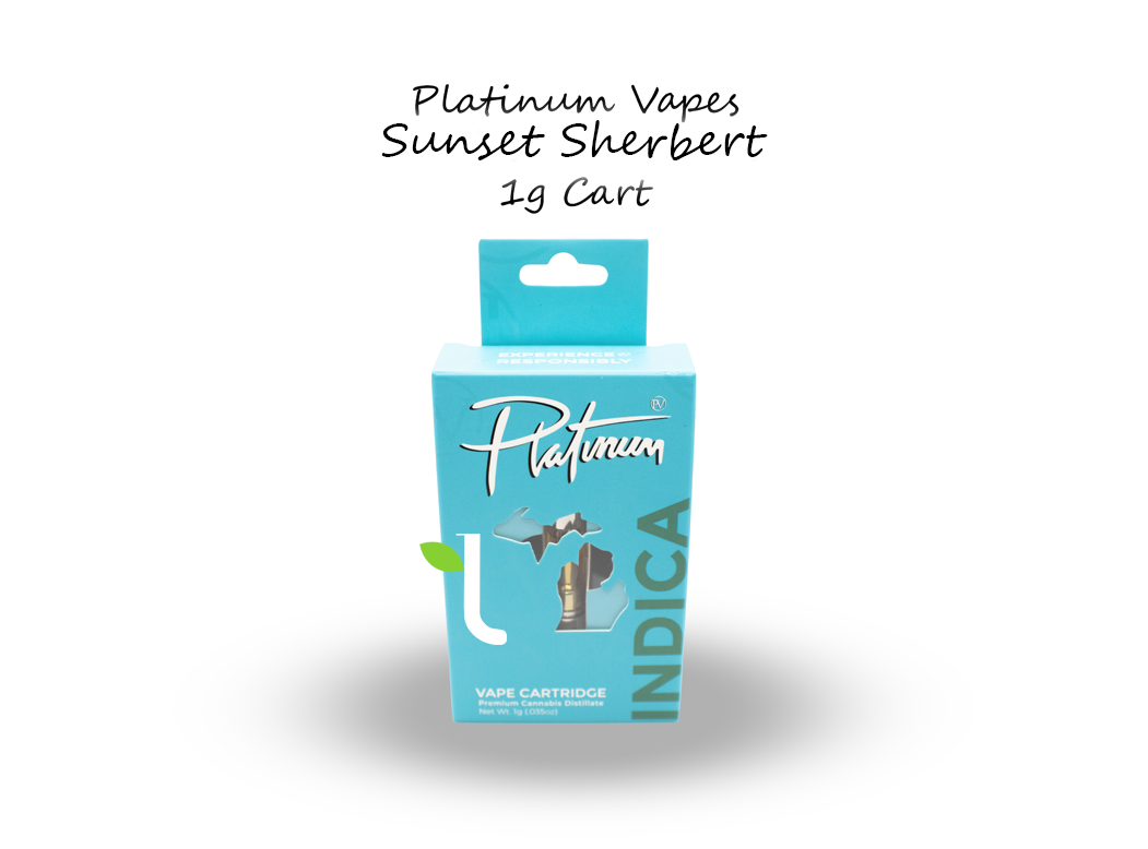 Photograph of product: Sunset Sherbert | 1g Vape Cart