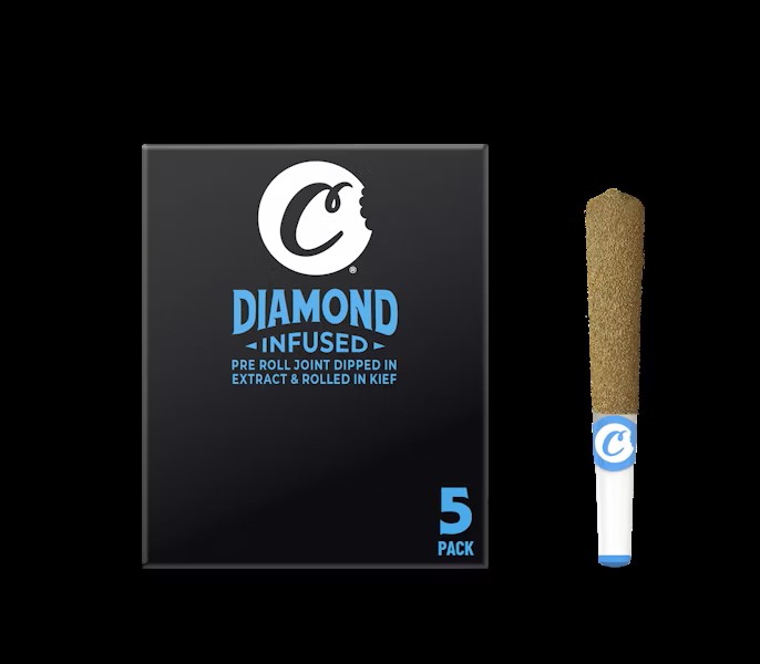 Photograph of product: Cookies Blueberry Banana Infused Preroll 5pk 2.5g