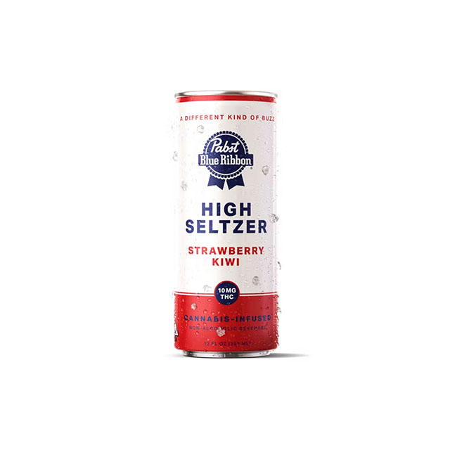 Photograph of product: PBR - INFUSED SELTZER HIGH STRAWBERRY KIWI SINGLE CAN