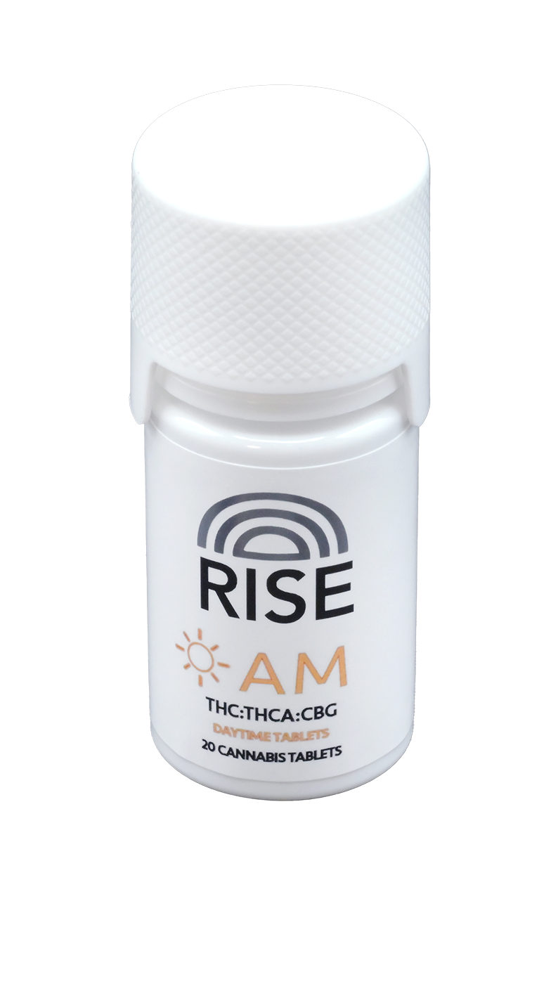 Photograph of product: Rise AM Tablets (20ct.)