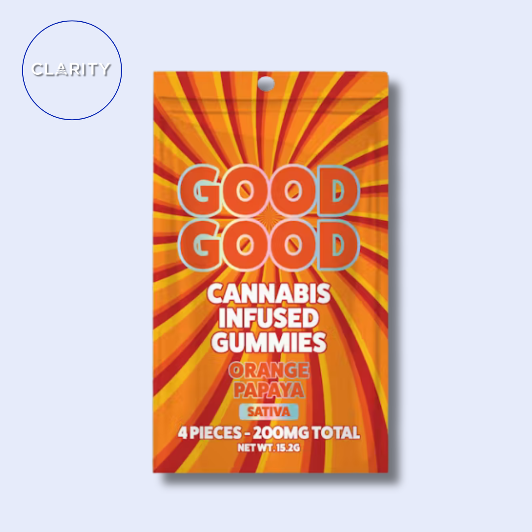 Photograph of product: Good Good | 200mg Gummies | Orange Papaya