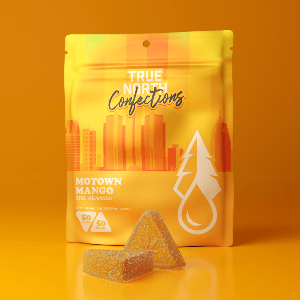 Photograph of product: *NEW* True North Collective: Motown Mango Gummies 100mg