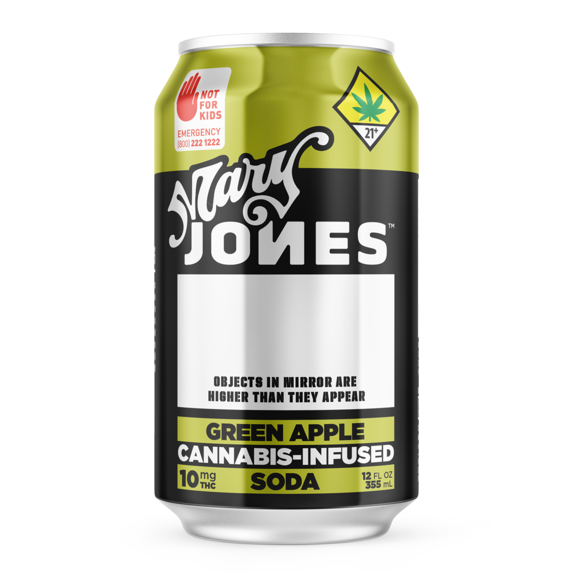 Photograph of product: Mary Jones - Green Apple Infused Soda 100mg