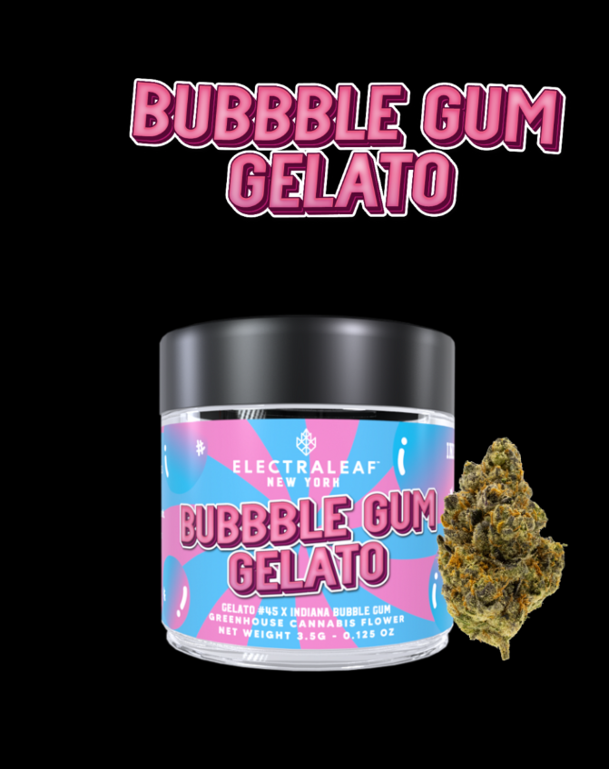 Photograph of product: Flower | Electraleaf | Bubble Gum Gelato - 3.5g
