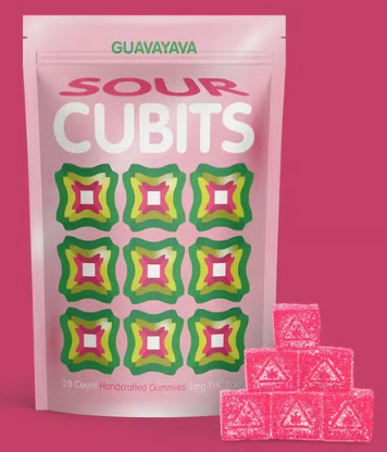 Photograph of product: CUBITS - Guavayava Edibles 5mg 20 pack [H]