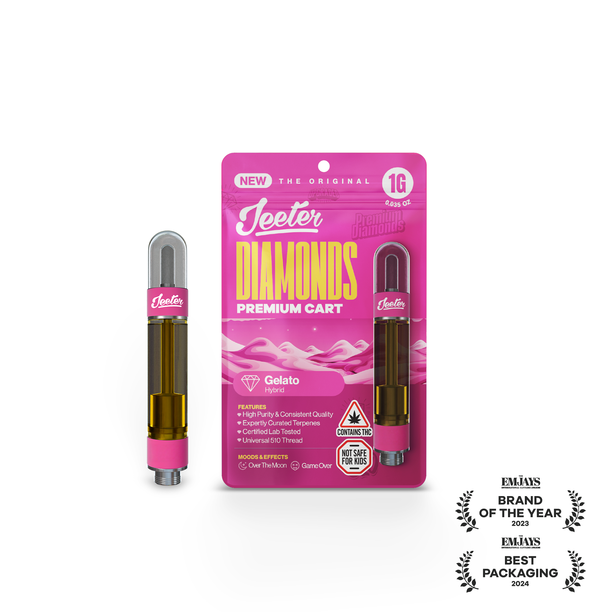 Photograph of product: Gelato Liquid Diamonds Cart 1g