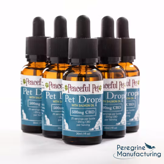 Photograph of product: Peaceful Pet - Pet Drops - - CBD