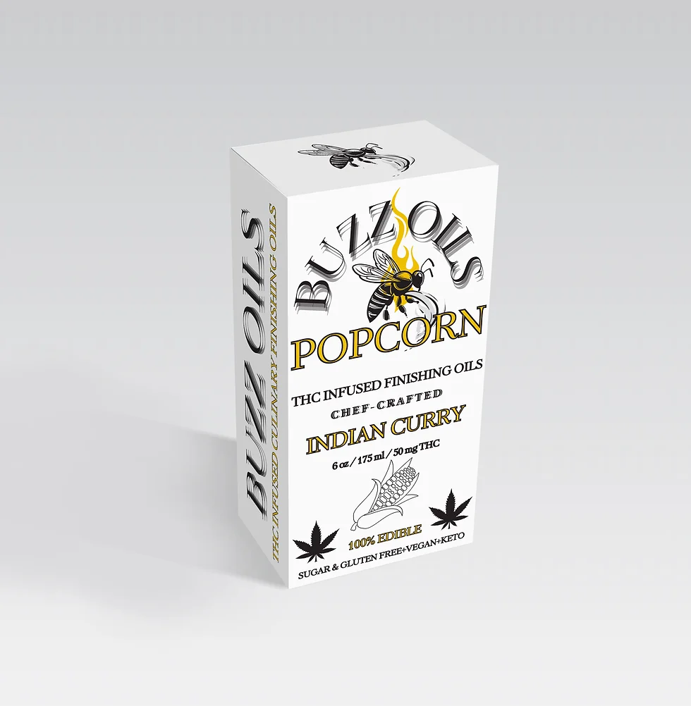 Photograph of product: Buzz Oils | Popcorn Oil | 50mg