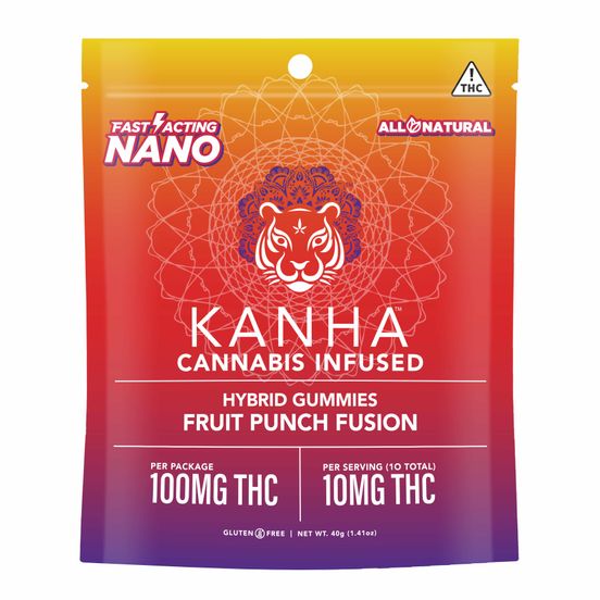 Photograph of product: [Kanha] TH-oui Gummies - 100mg - Fruit Punch Fusion (H) - 