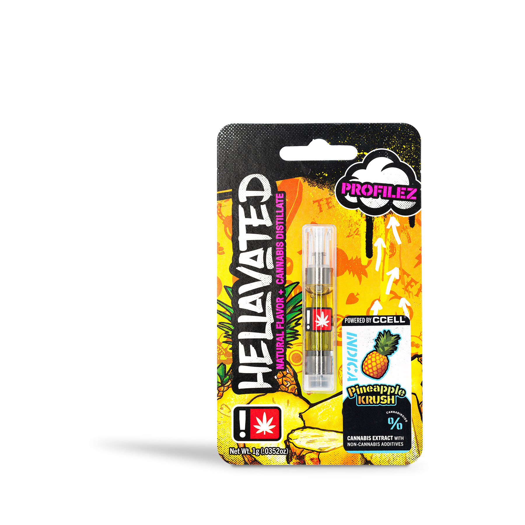 Photograph of product: Hellavated - Pineapple Krush Flavored Cart