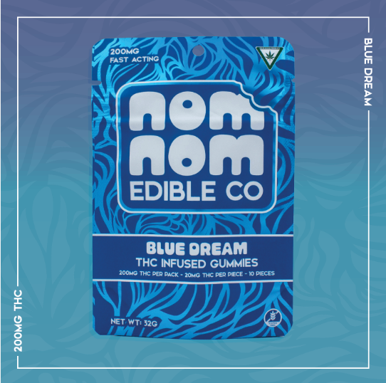 Photograph of product: Nom Nom | Live Resin | Blue Dream | Hybrid 200mg