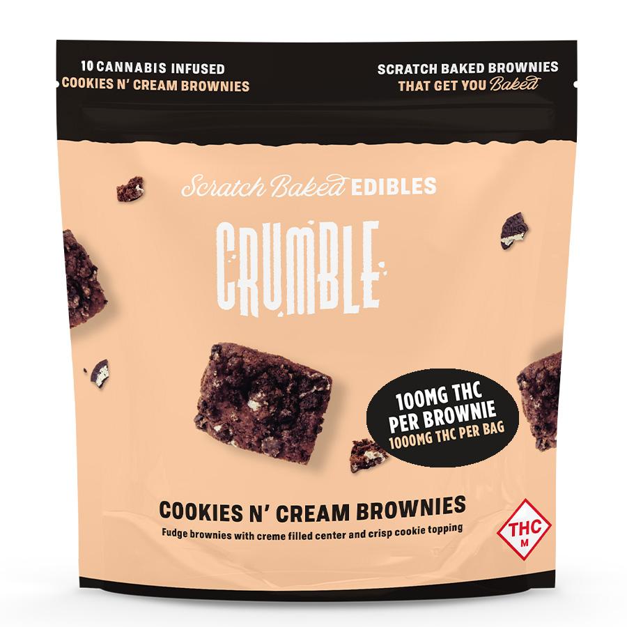 Photograph of product: Crumble | Brownies | Cookies N' Cream 1000mg