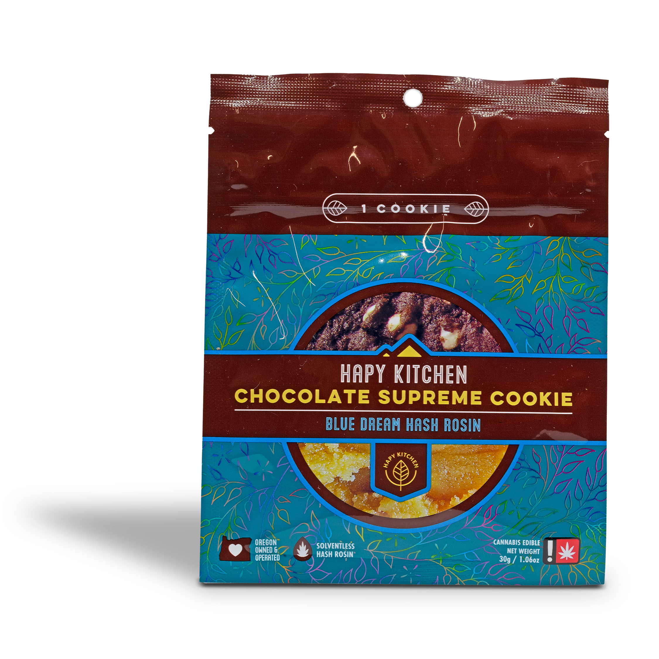 Photograph of product: Hapy Kitchen - Chocolate Supreme Cookie 100mg - 1.06oz