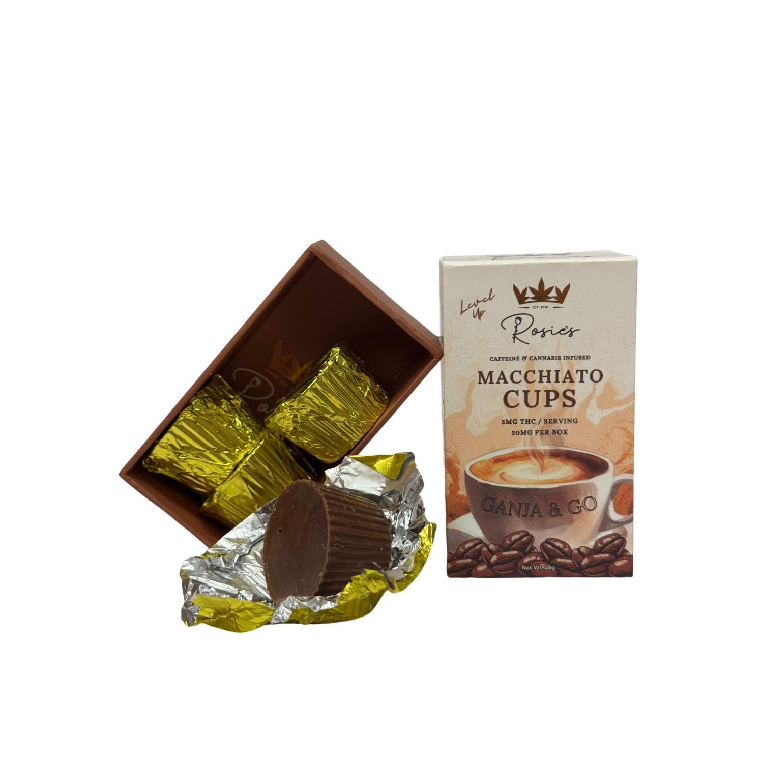 Photograph of product: Macchiato Cups | 20mg | Rosie's